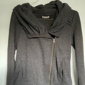 Lost and Found, cowl neck sweater, grey, M